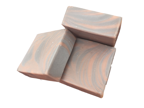 brown and black tiger striped tall dark and handsome soap